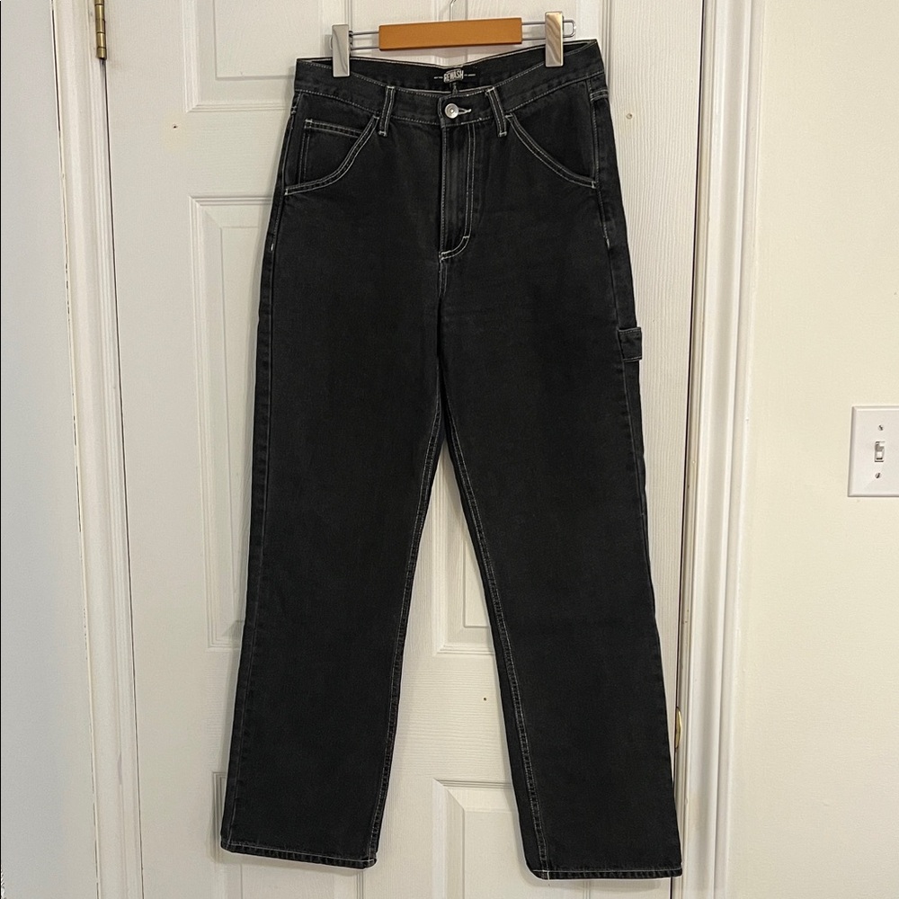 Rewash Women's Black Straight Leg Jeans